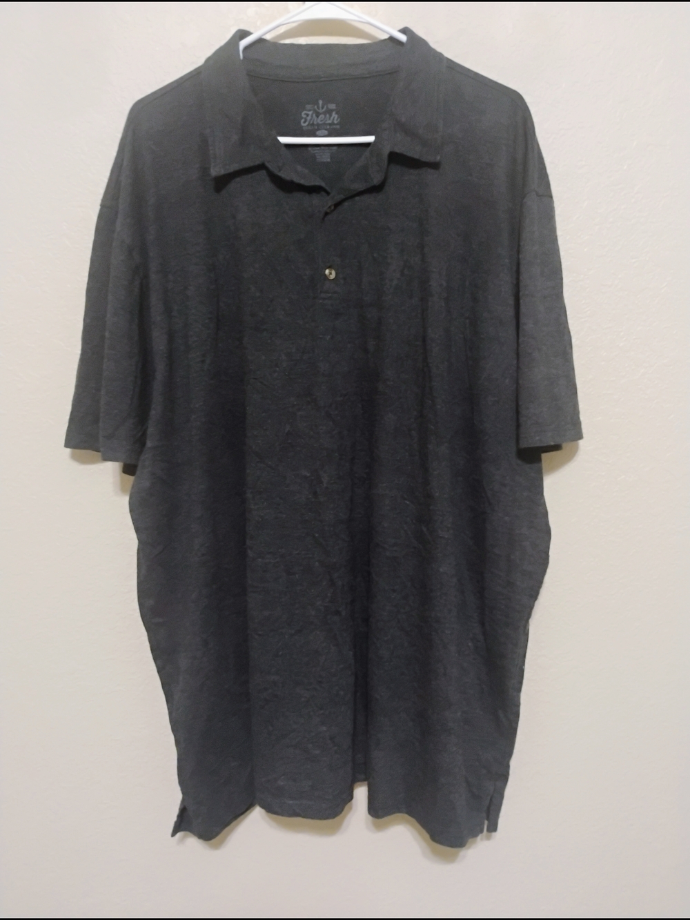 Fresh Clean Tees Polo Shirt XXL Gray Soft Stretch Casual